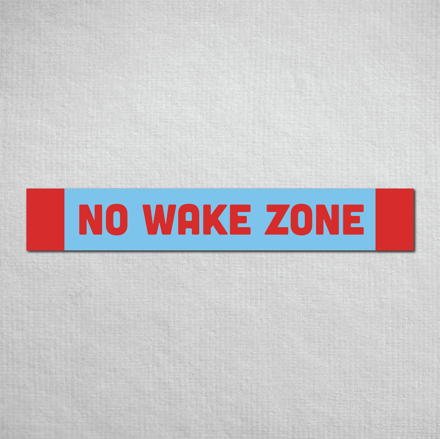 No Wake Zone Metal Sign