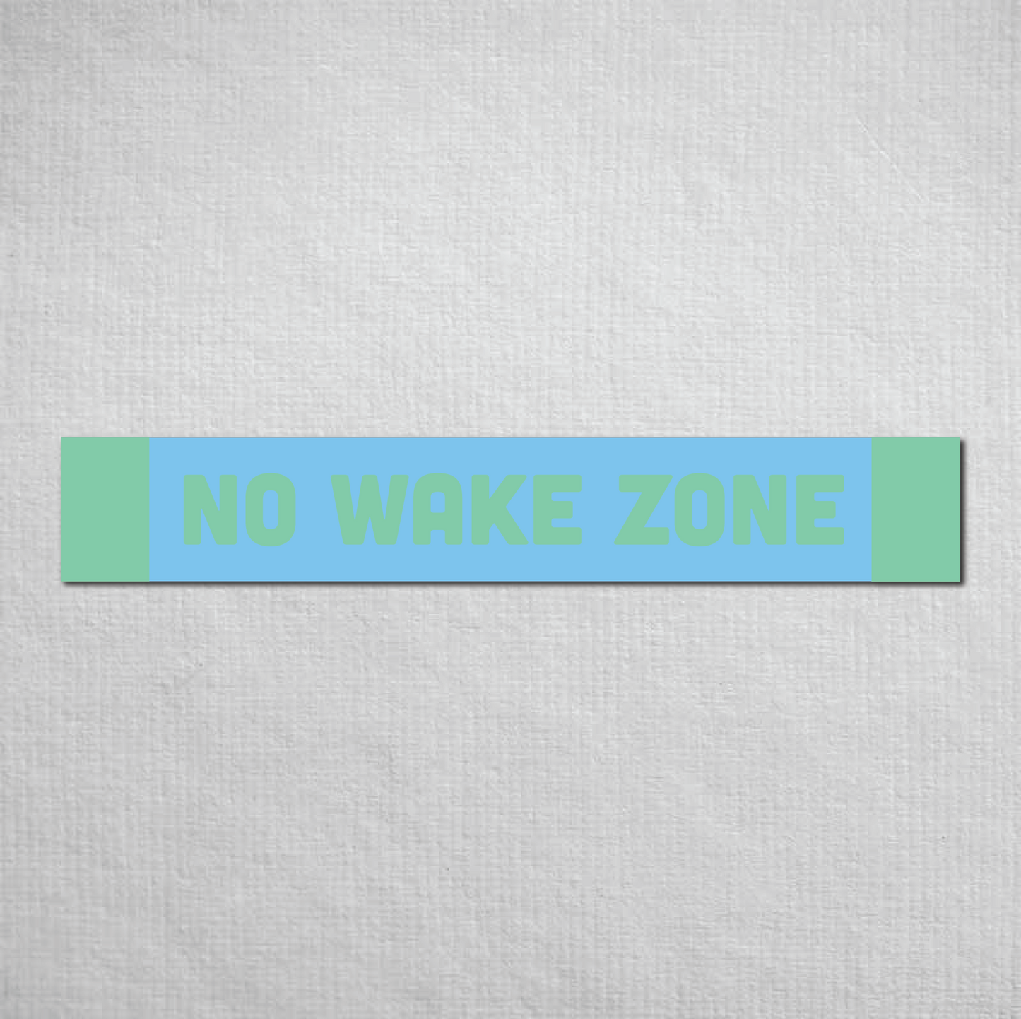 No Wake Zone Metal Sign