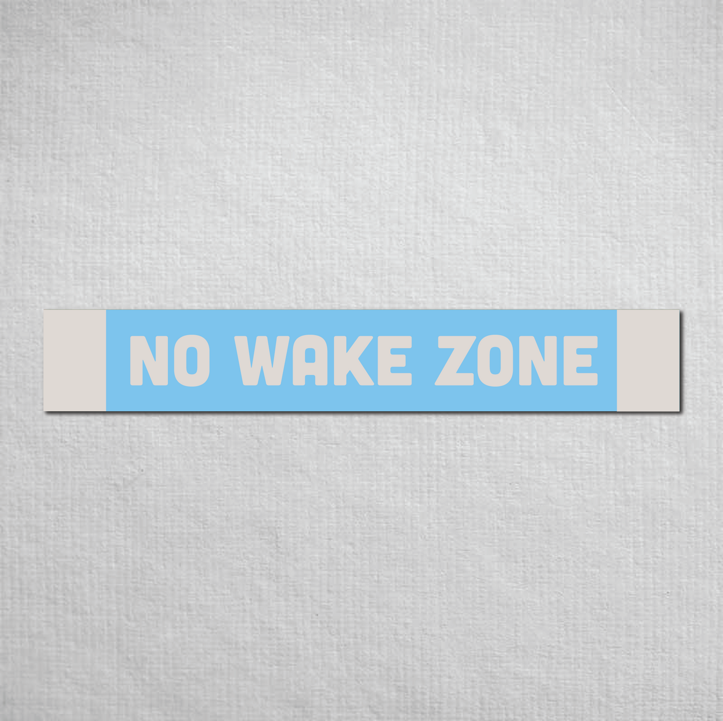 No Wake Zone Metal Sign