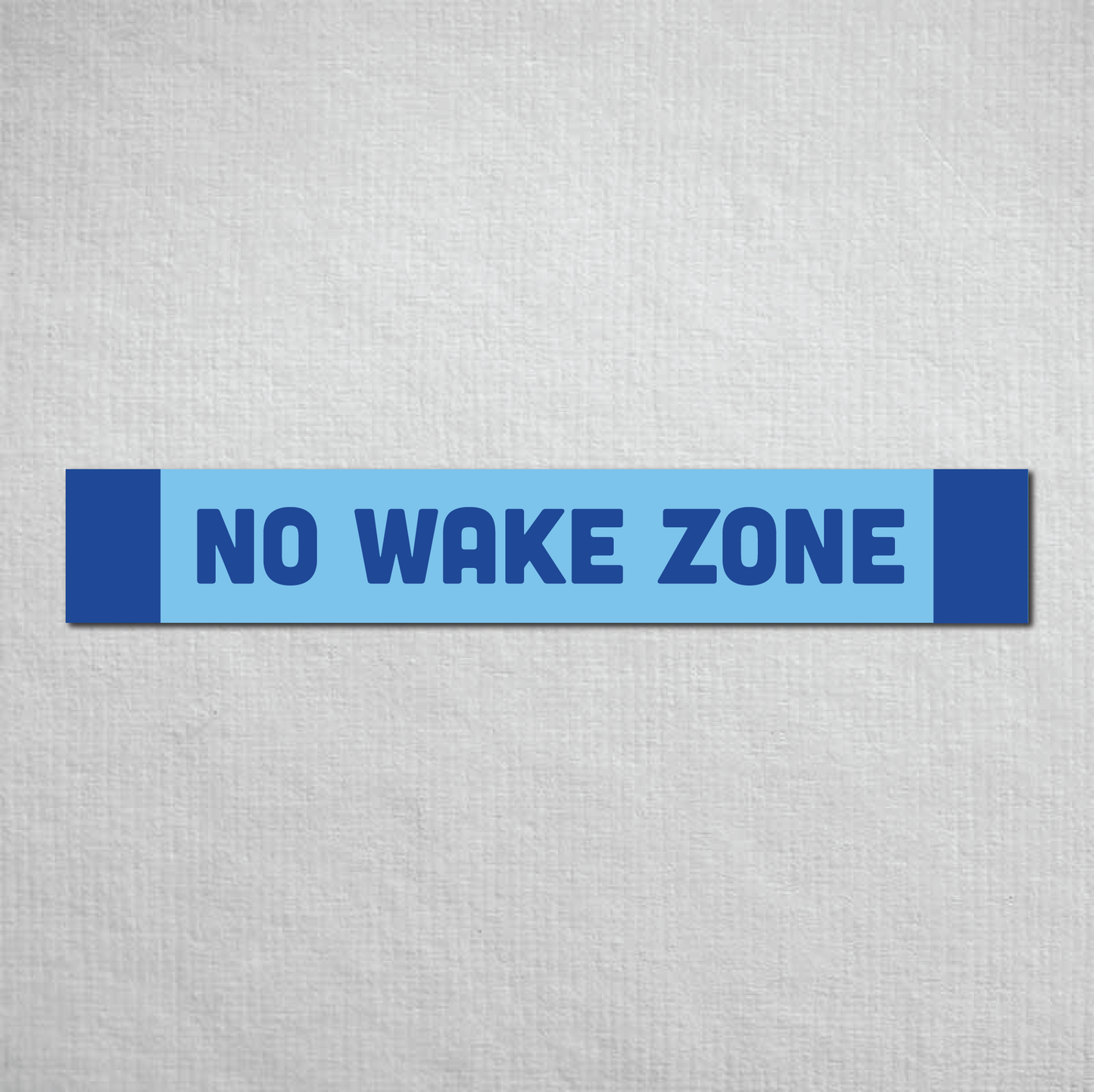 No Wake Zone Metal Sign