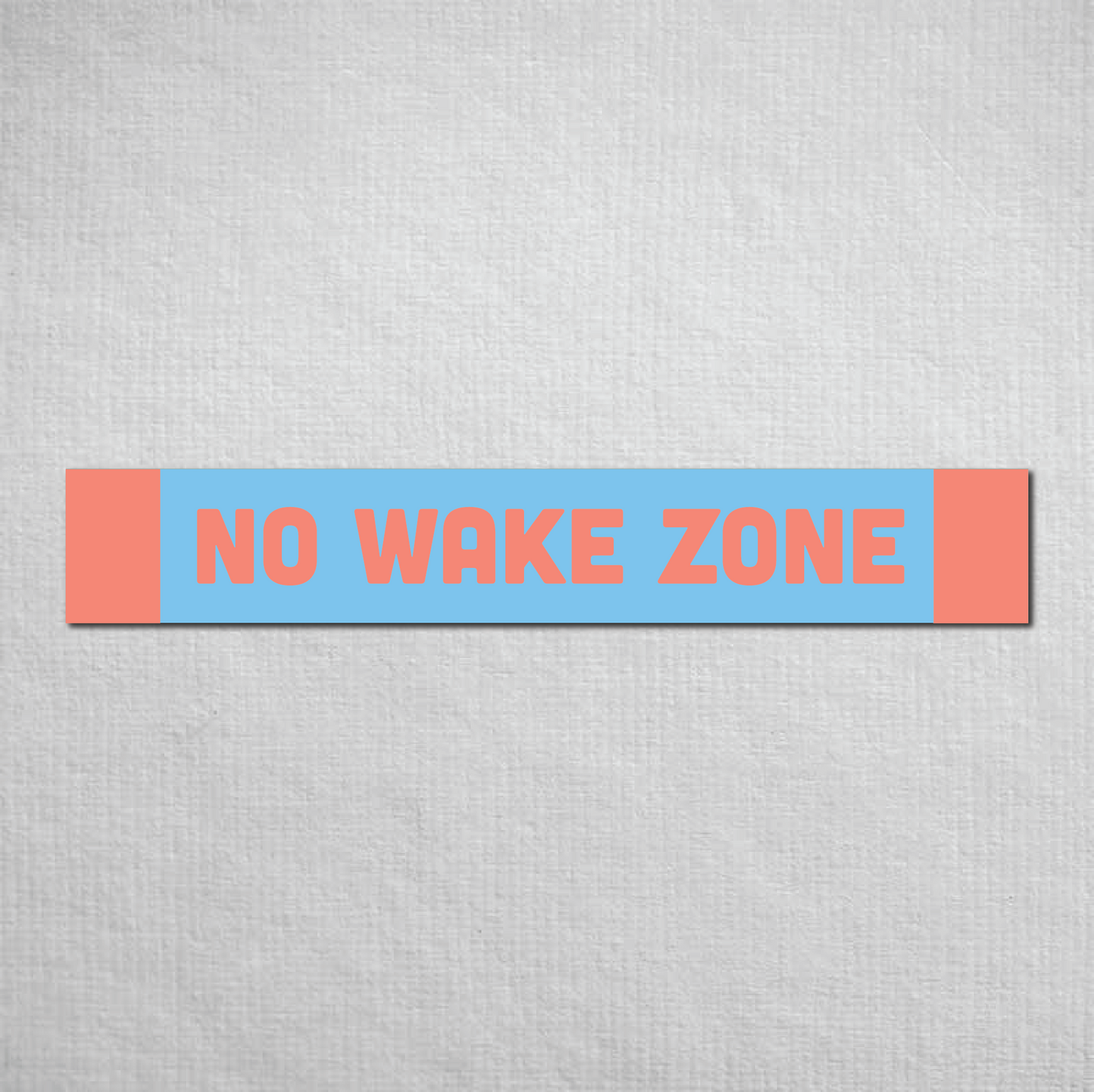 No Wake Zone Metal Sign