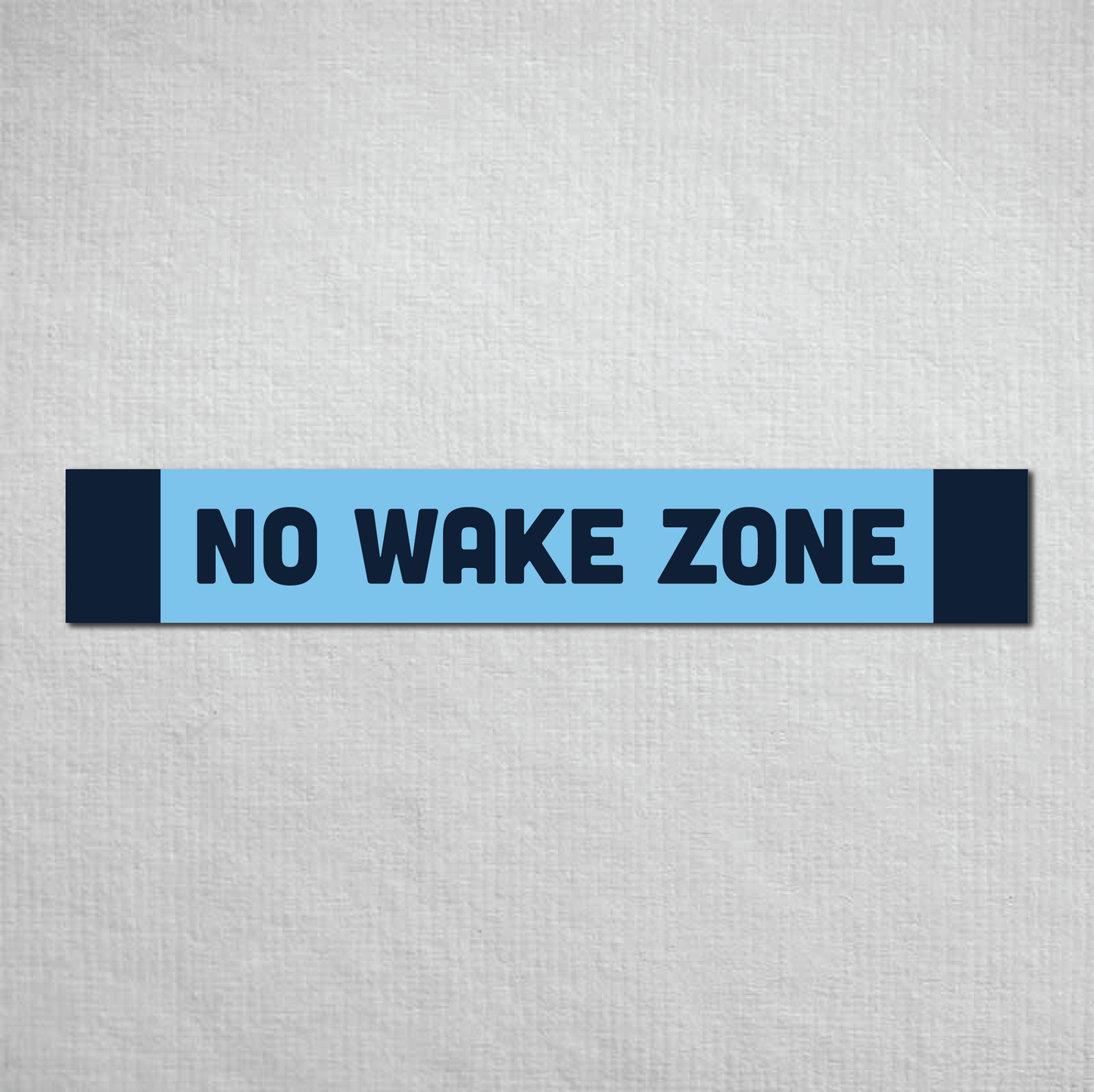 No Wake Zone Metal Sign