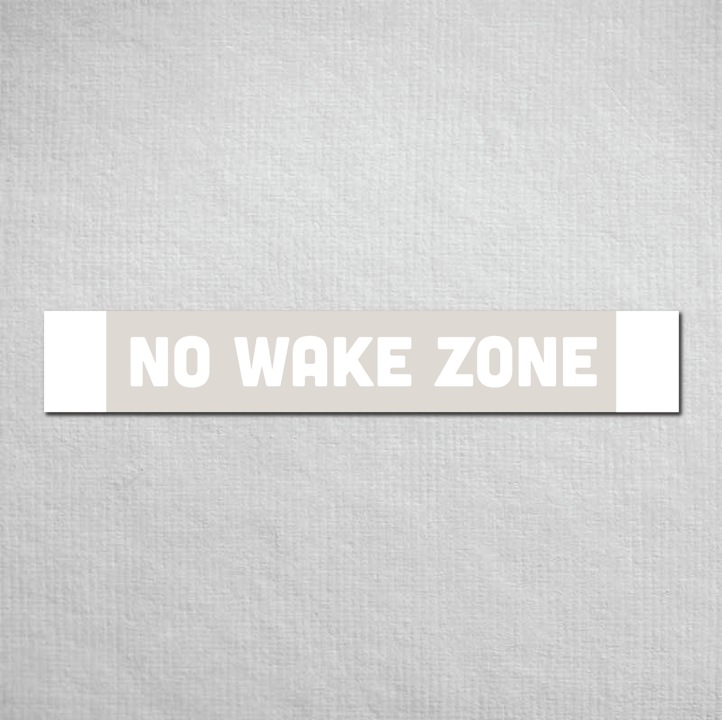 No Wake Zone Metal Sign