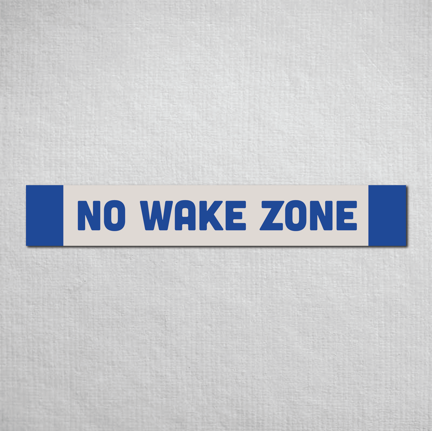 No Wake Zone Metal Sign