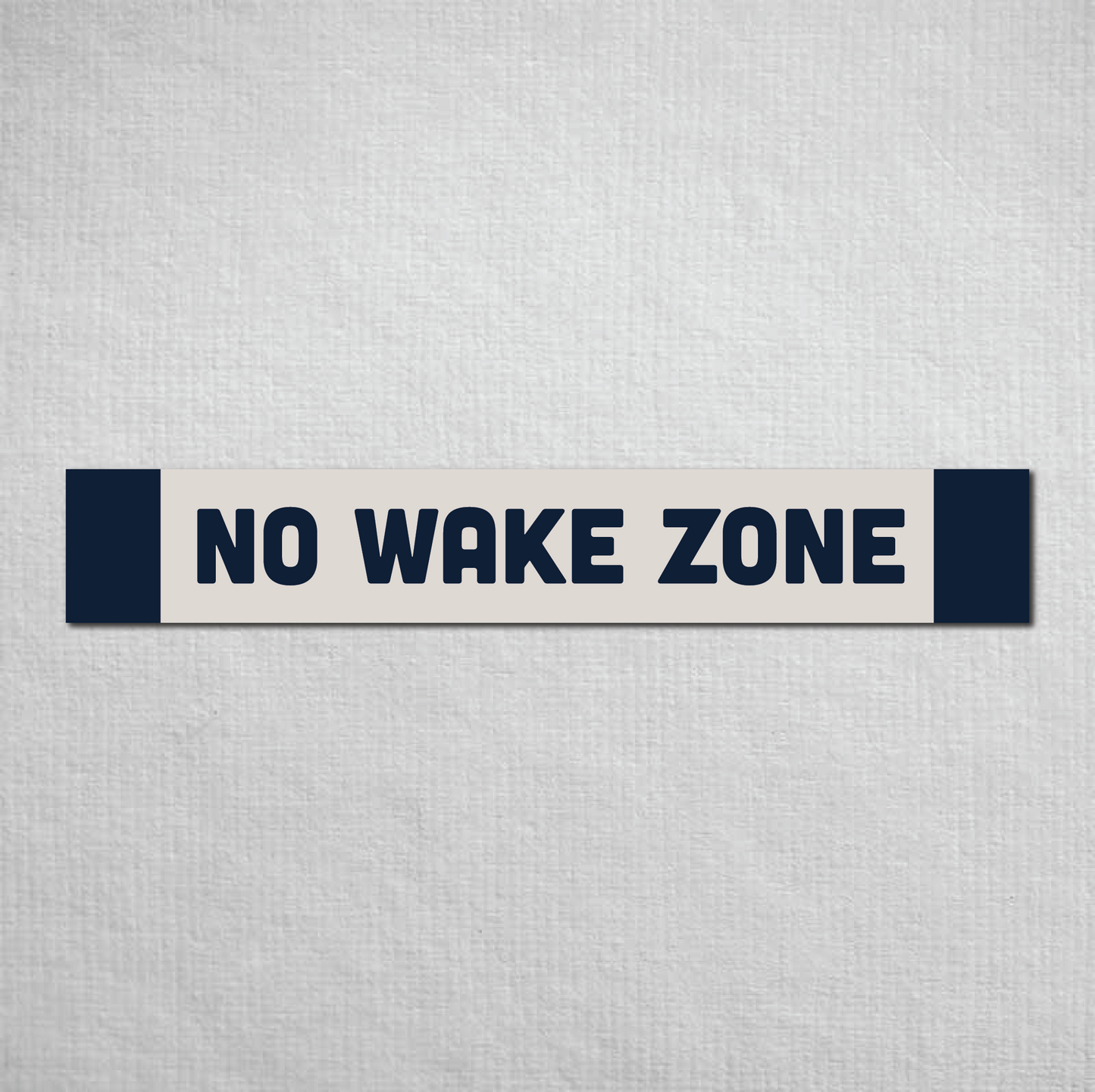No Wake Zone Metal Sign