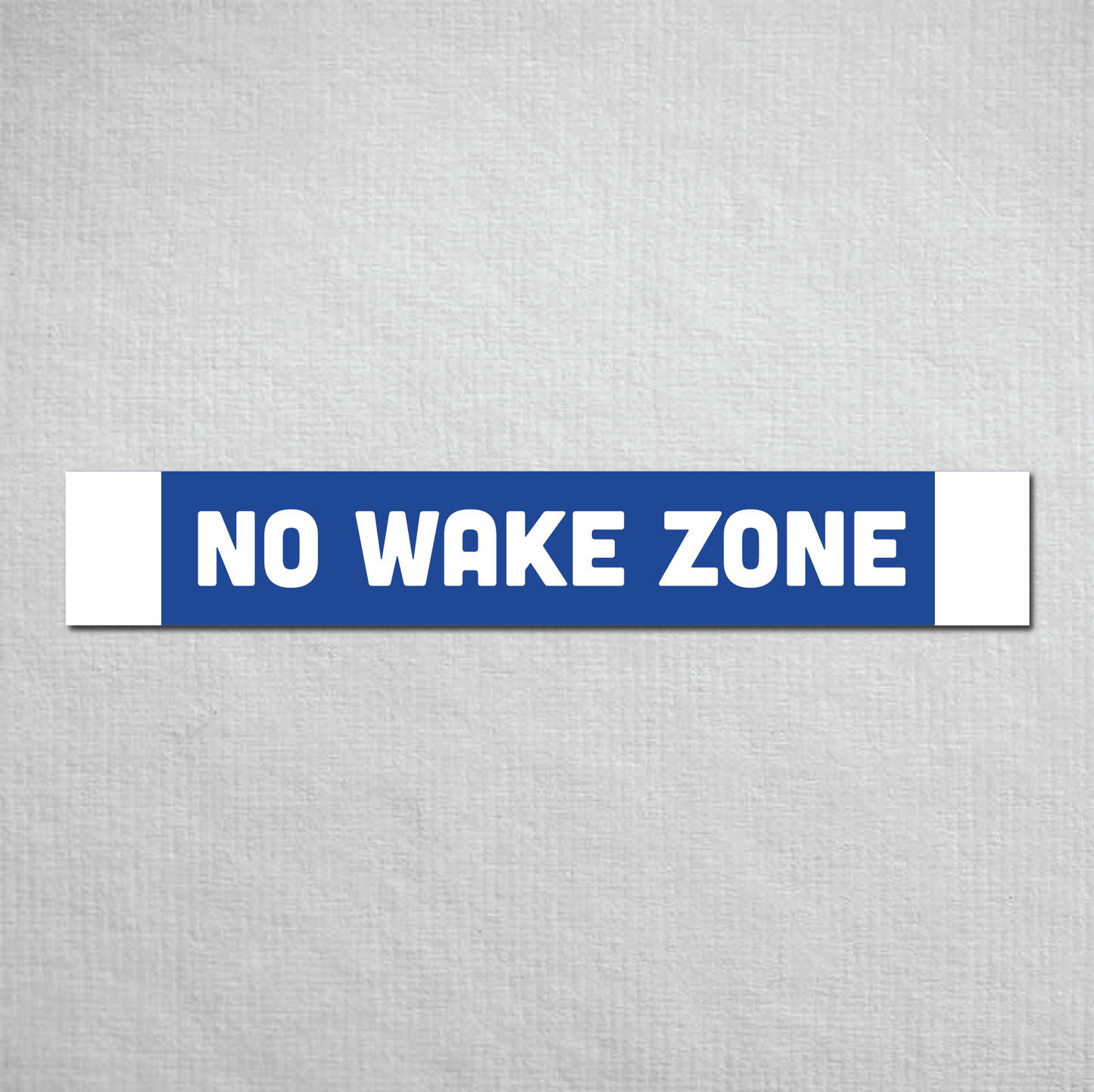 No Wake Zone Metal Sign