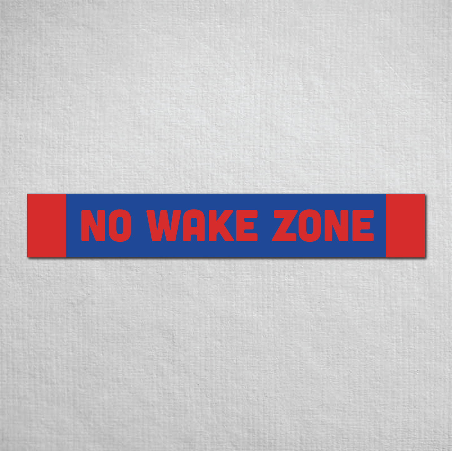 No Wake Zone Metal Sign