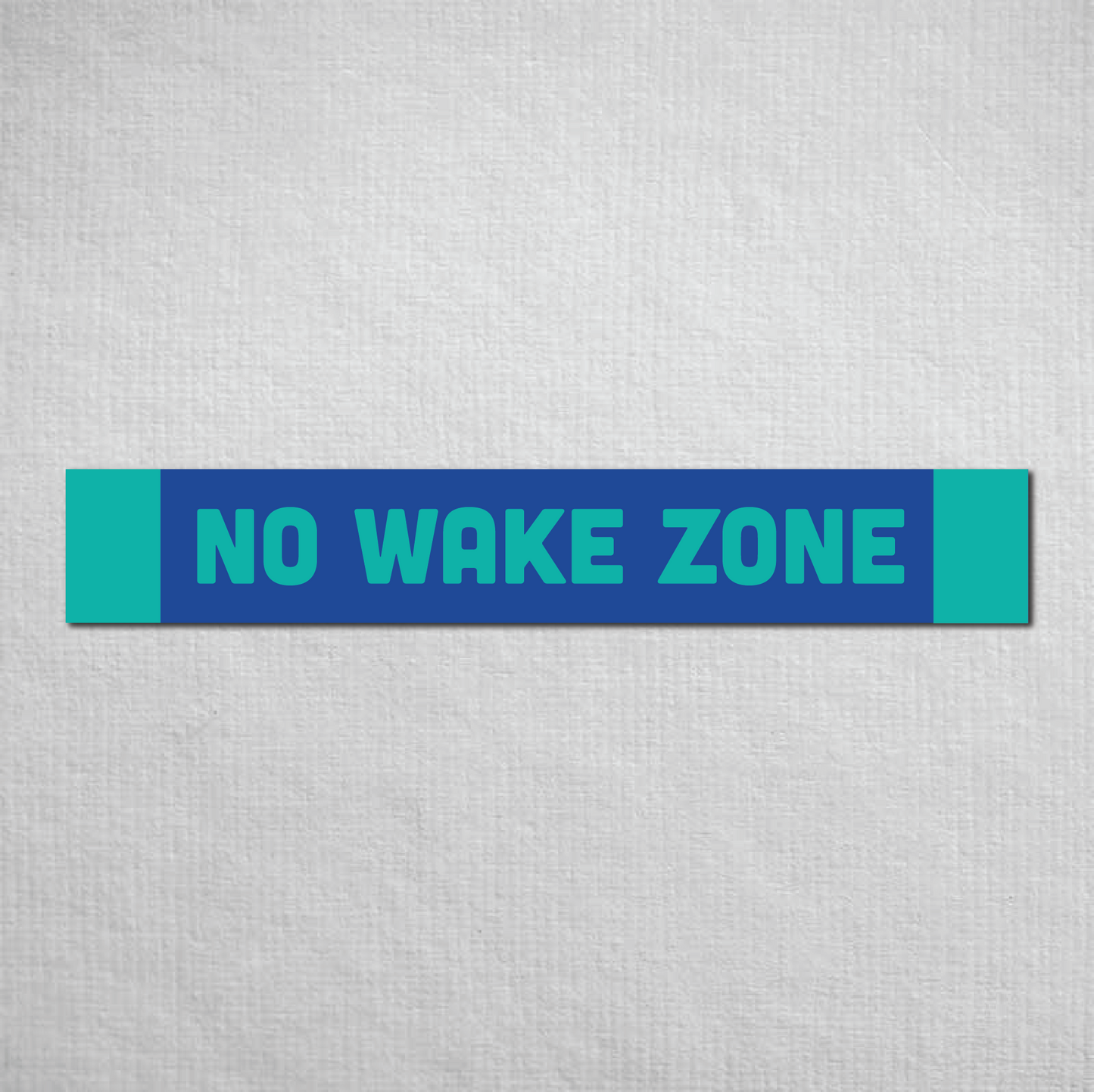 No Wake Zone Metal Sign