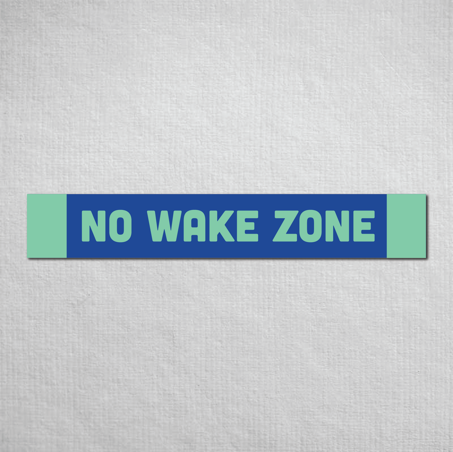 No Wake Zone Metal Sign