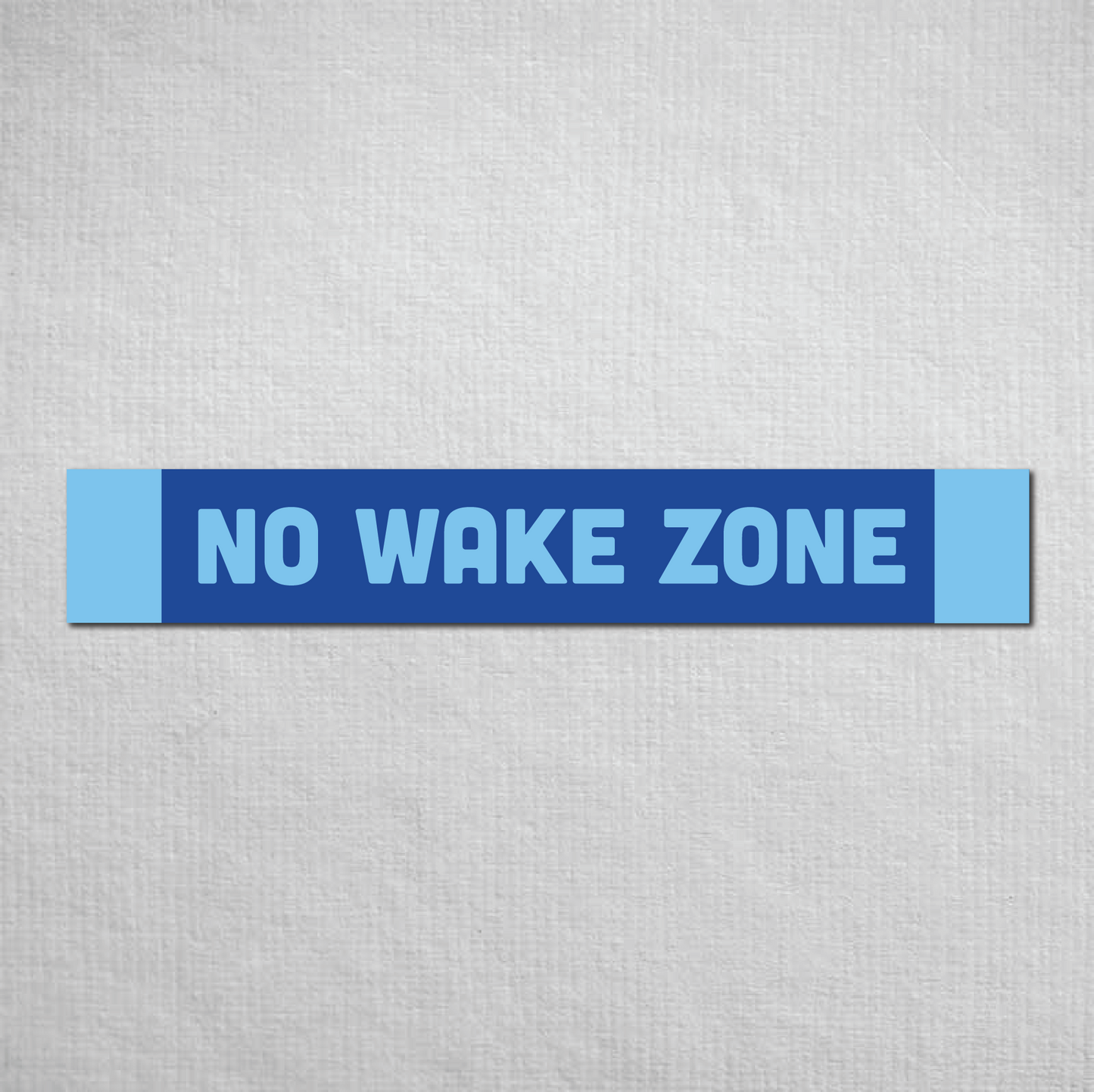 No Wake Zone Metal Sign