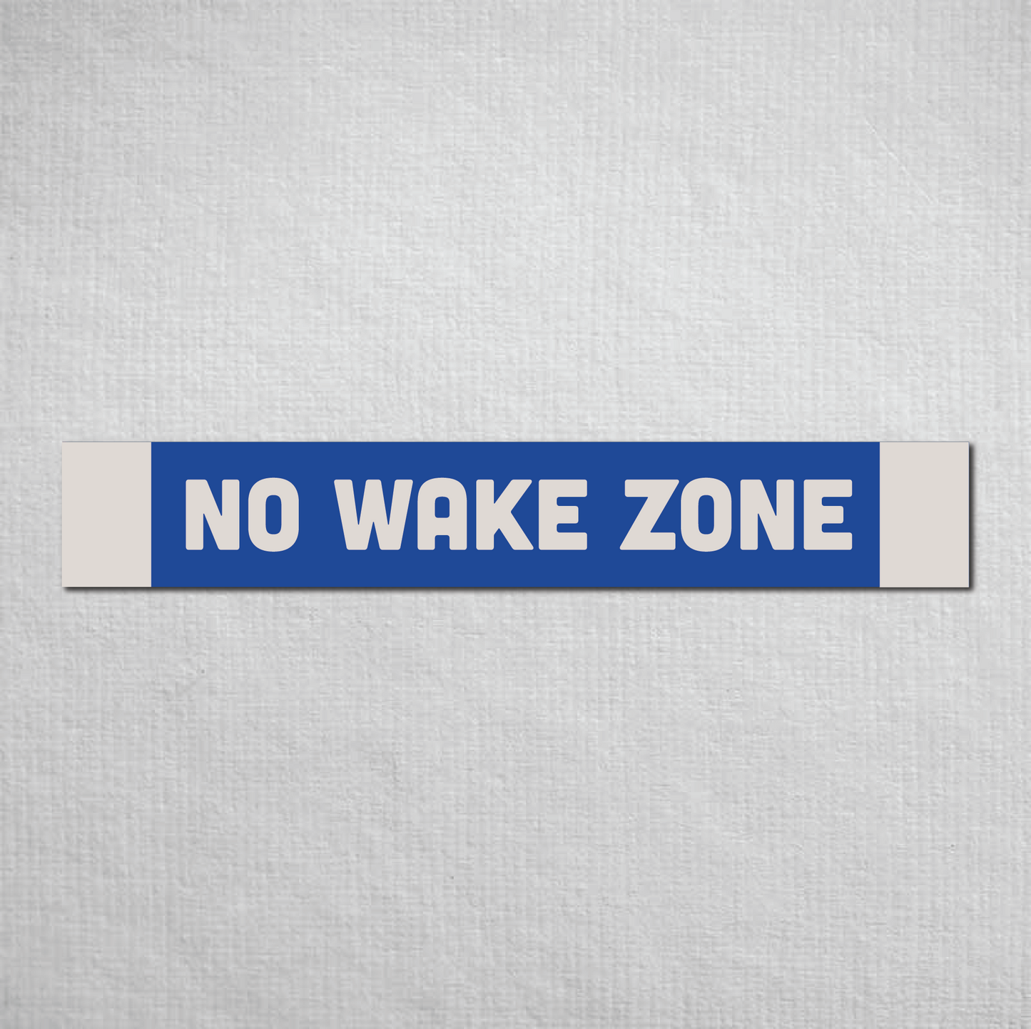 No Wake Zone Metal Sign