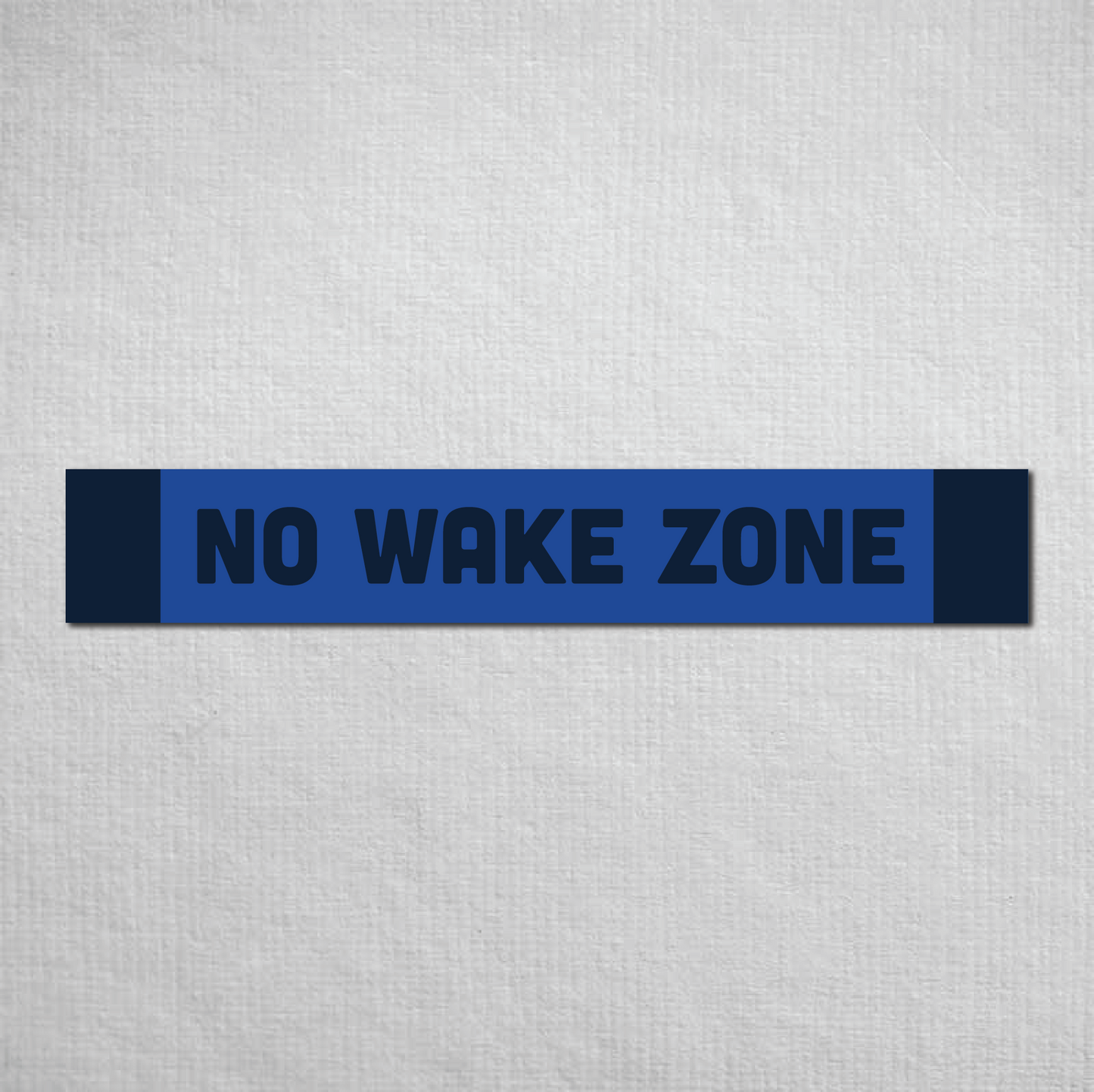 No Wake Zone Metal Sign