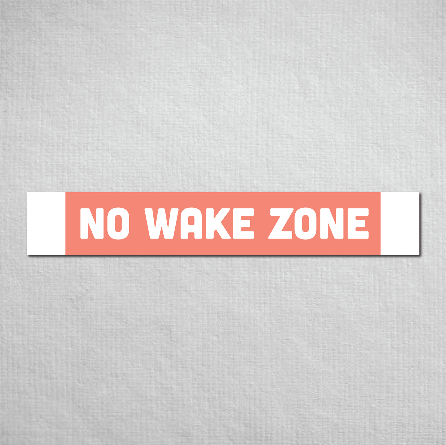 No Wake Zone Metal Sign