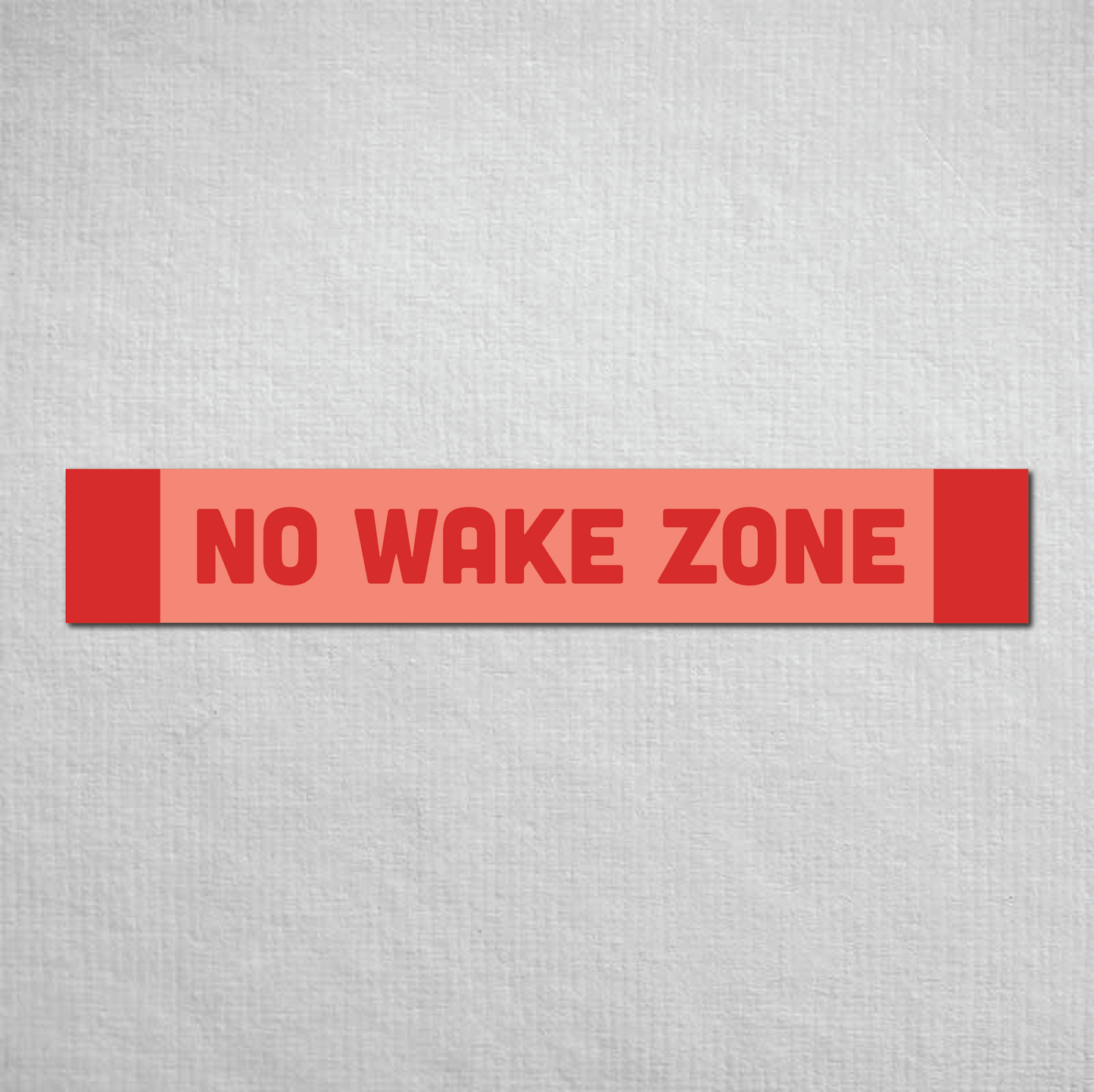 No Wake Zone Metal Sign