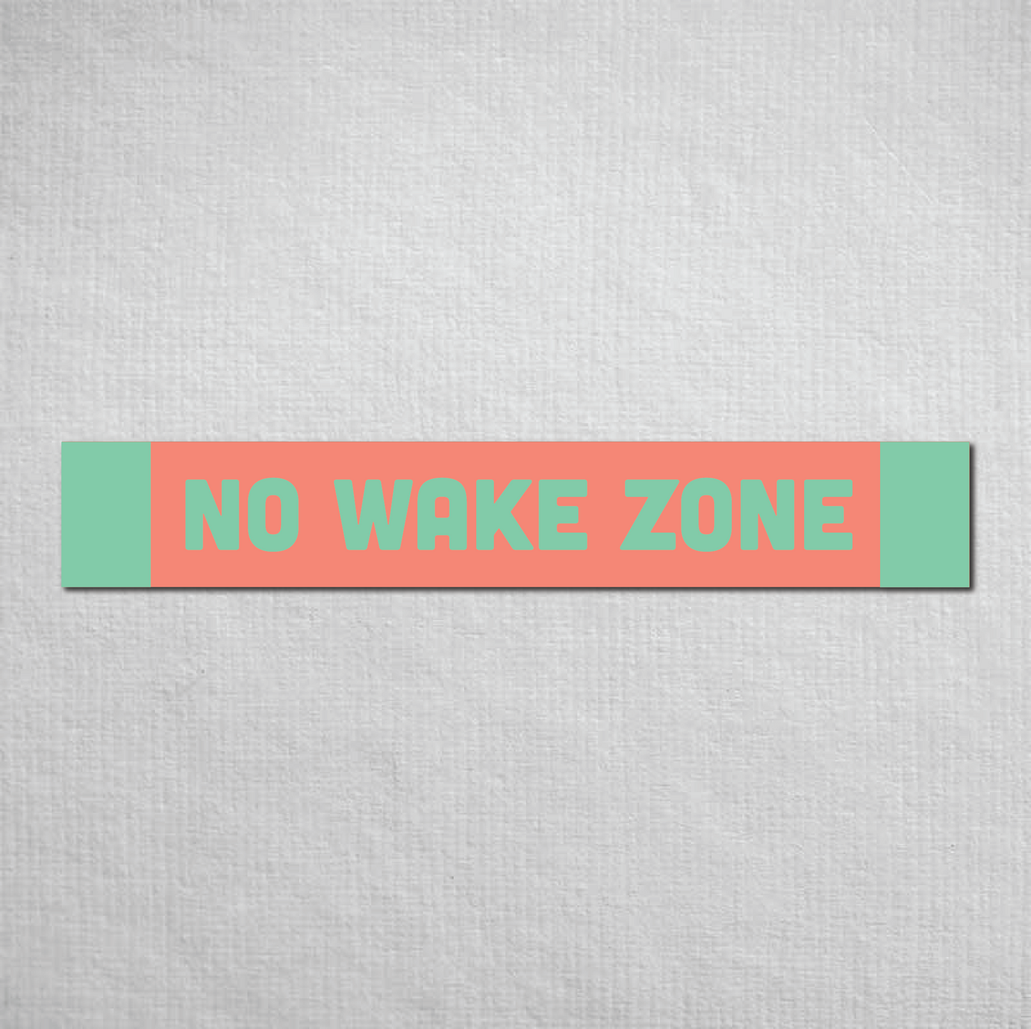 No Wake Zone Metal Sign