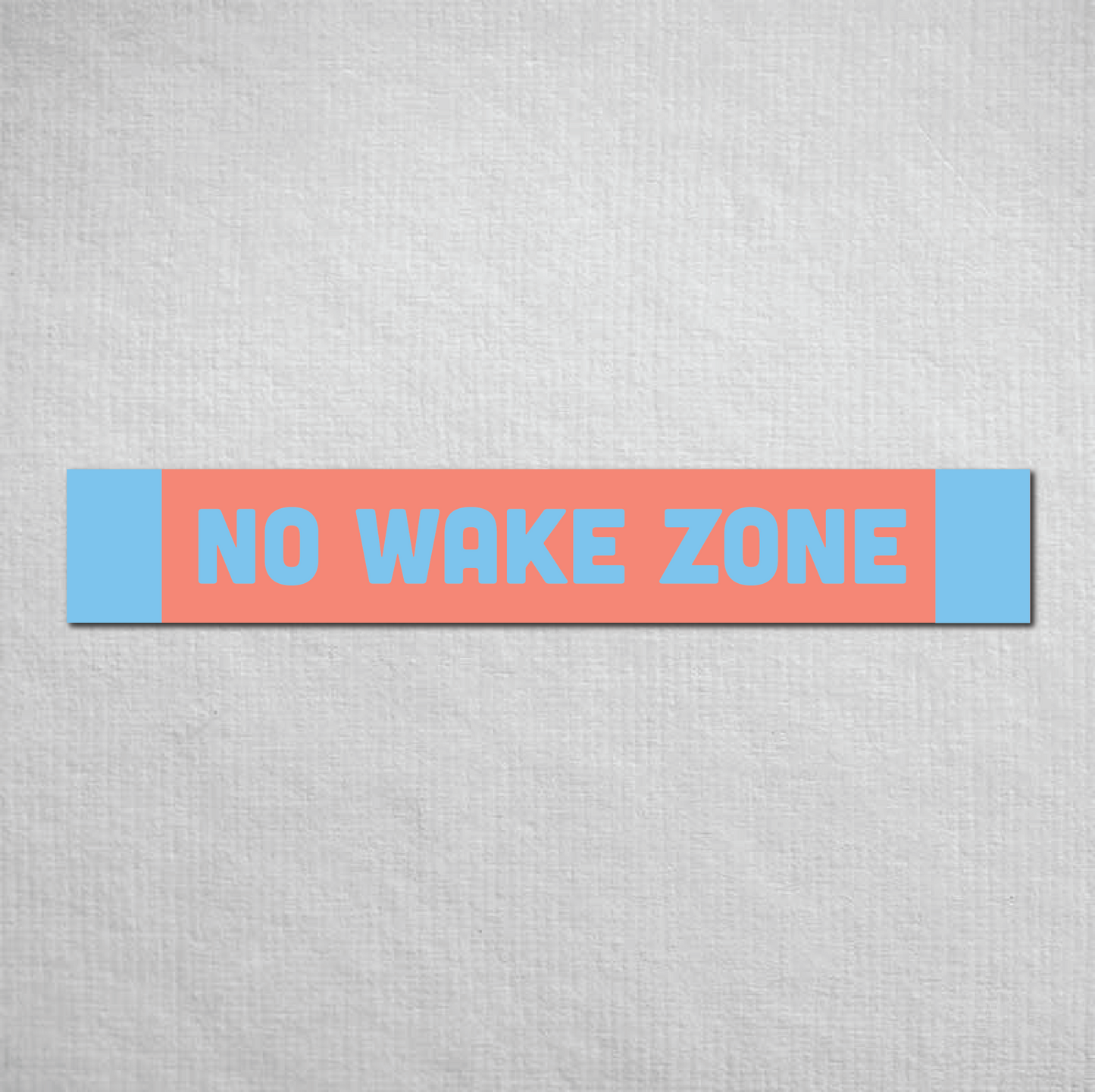 No Wake Zone Metal Sign