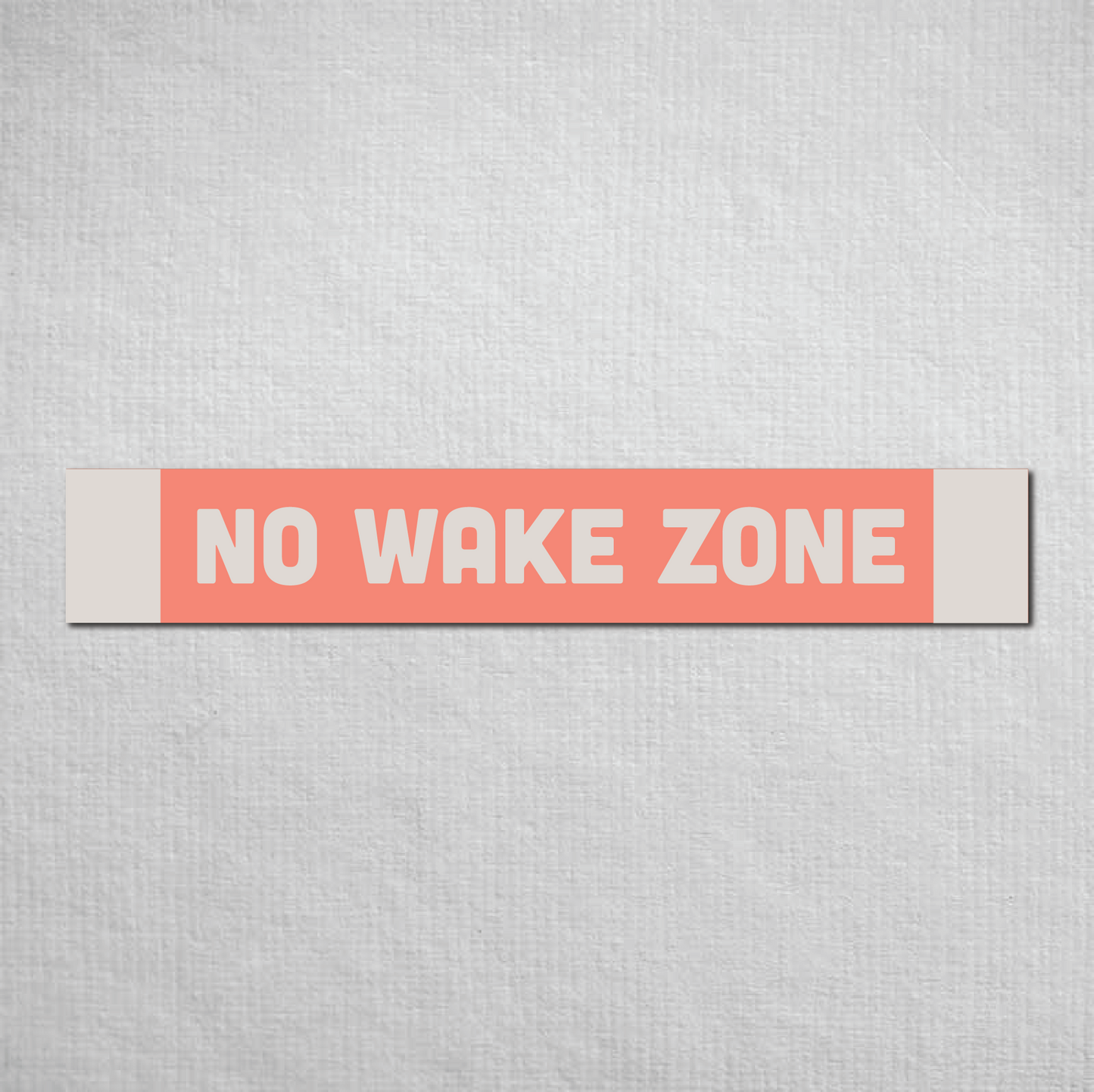 No Wake Zone Metal Sign