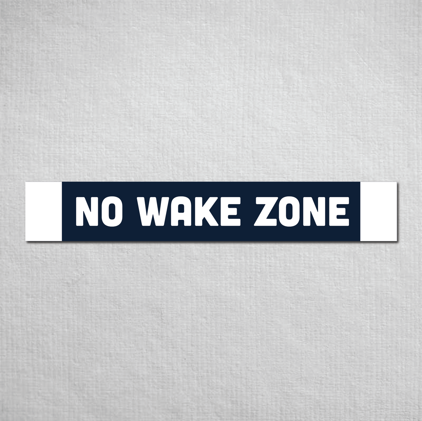 No Wake Zone Metal Sign