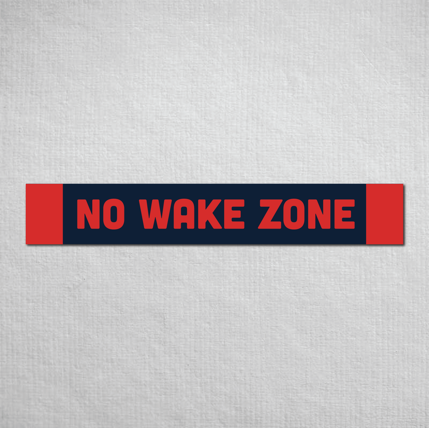 No Wake Zone Metal Sign