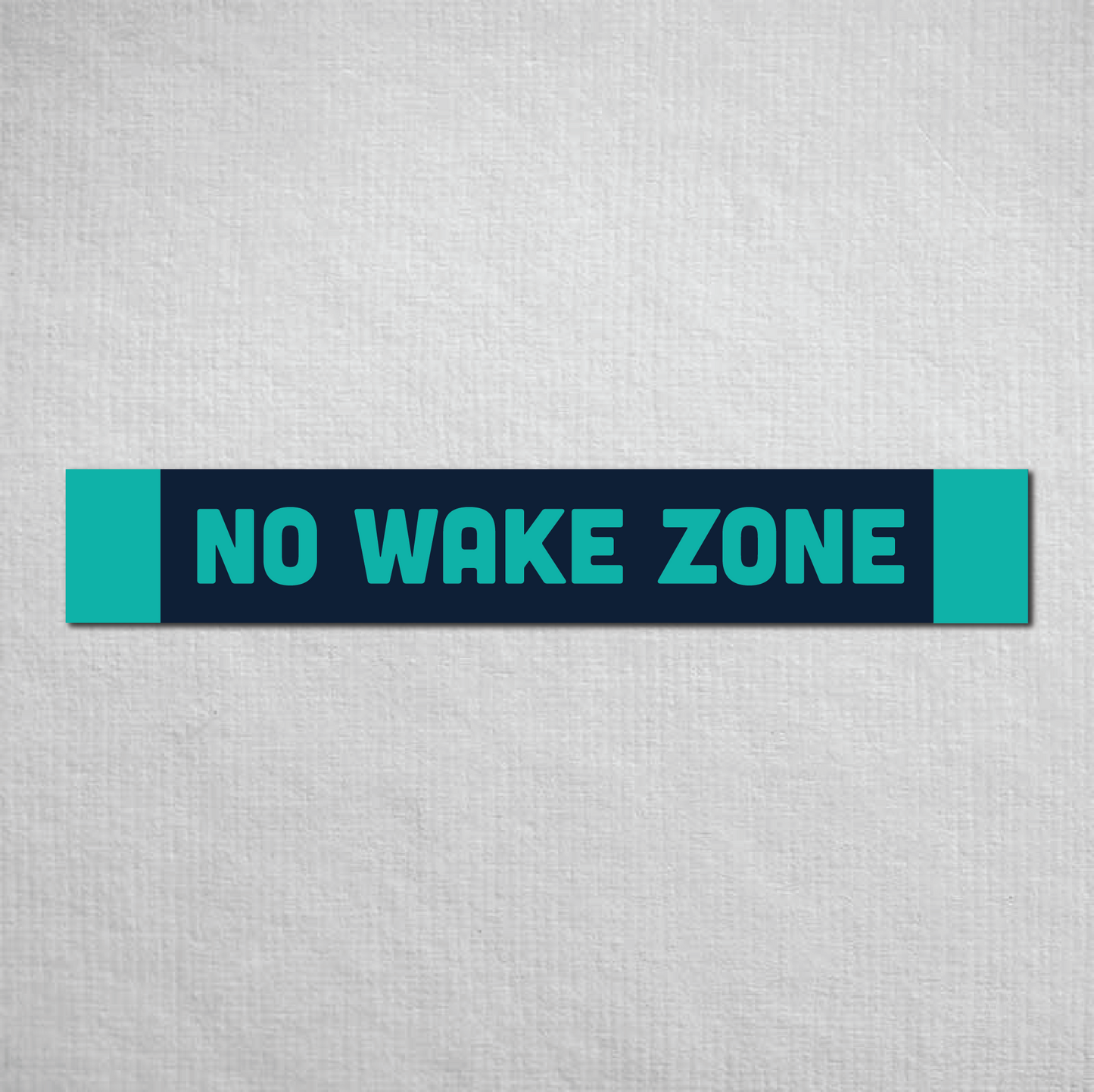No Wake Zone Metal Sign