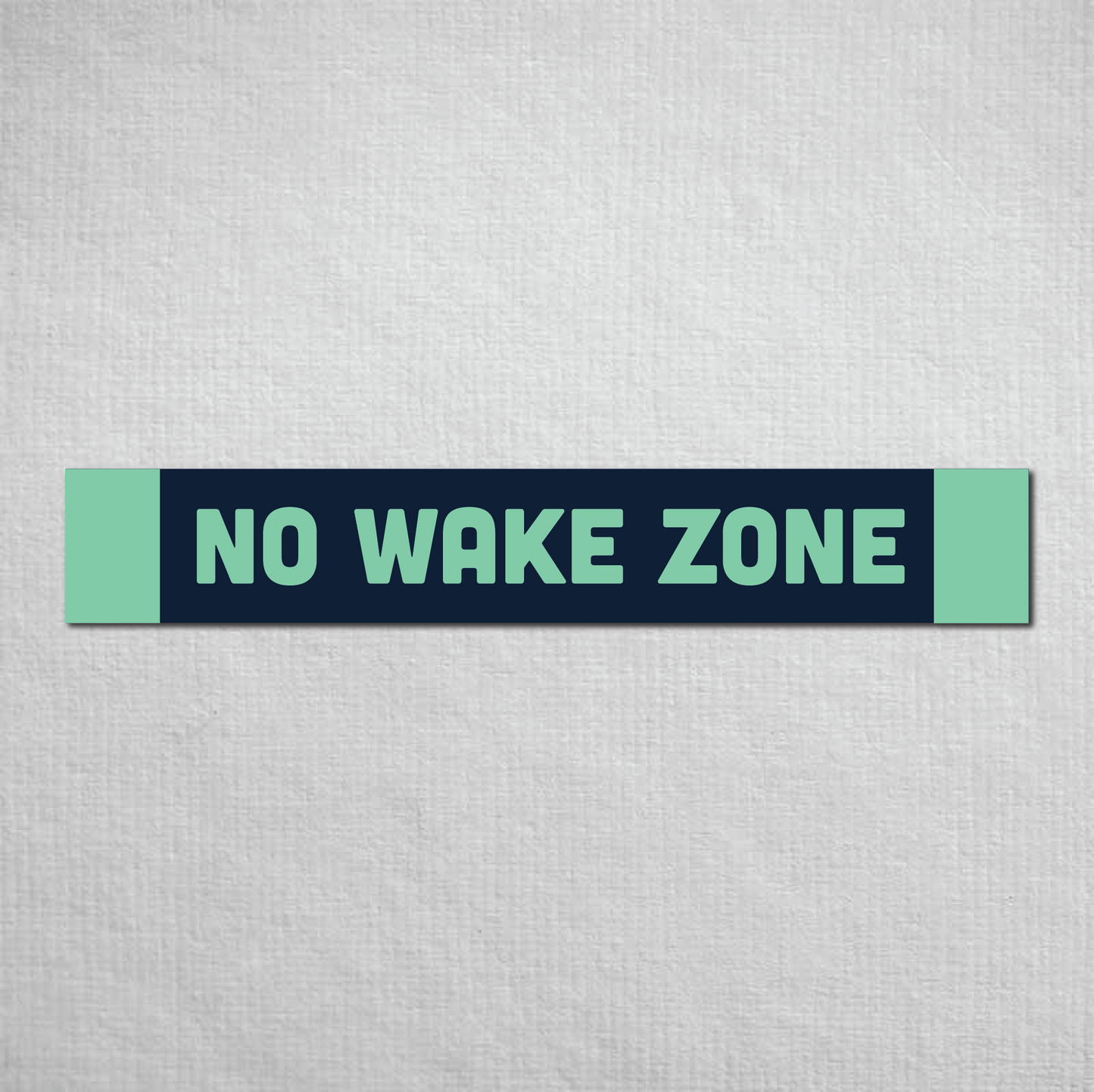 No Wake Zone Metal Sign
