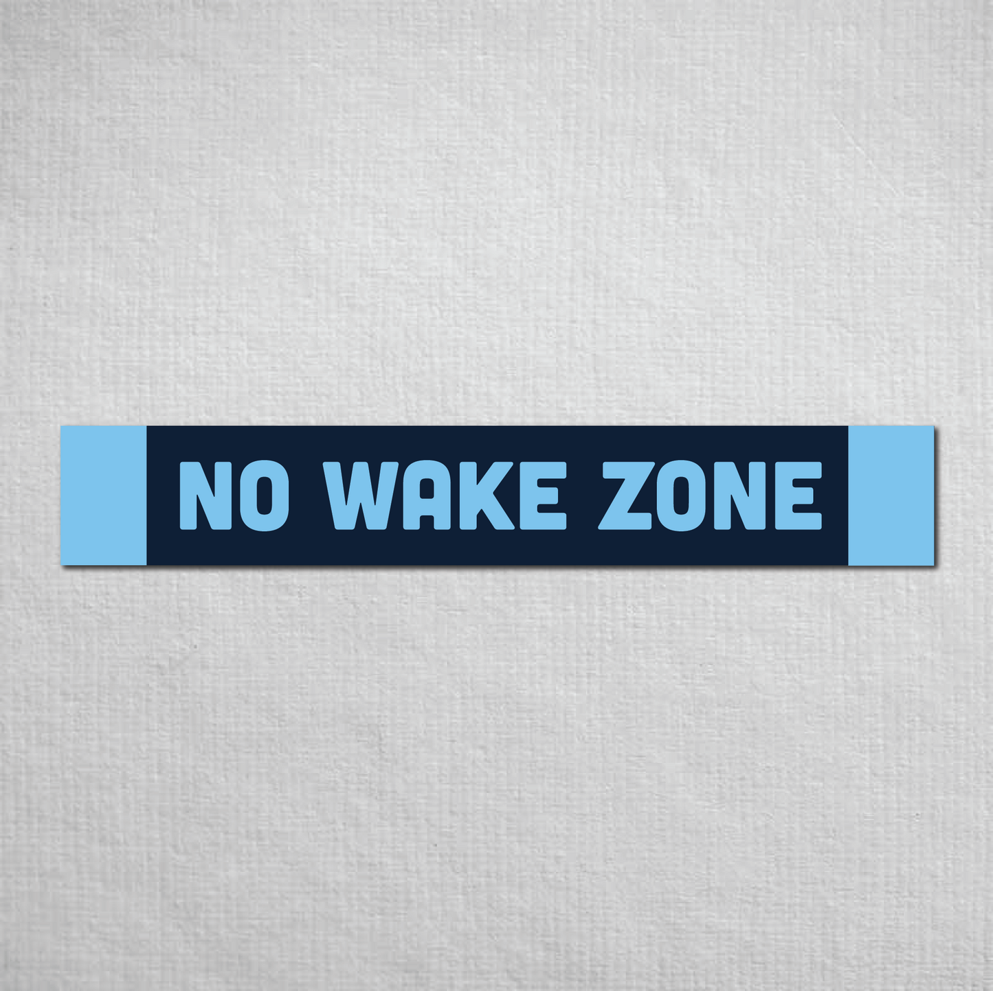 No Wake Zone Metal Sign