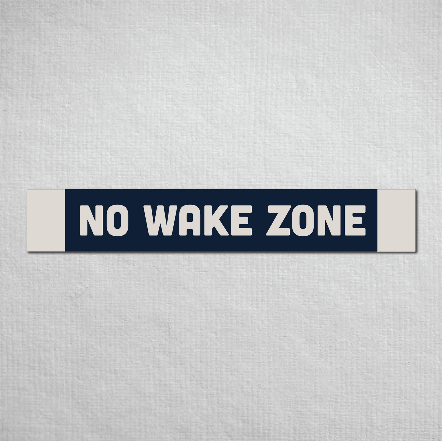 No Wake Zone Metal Sign