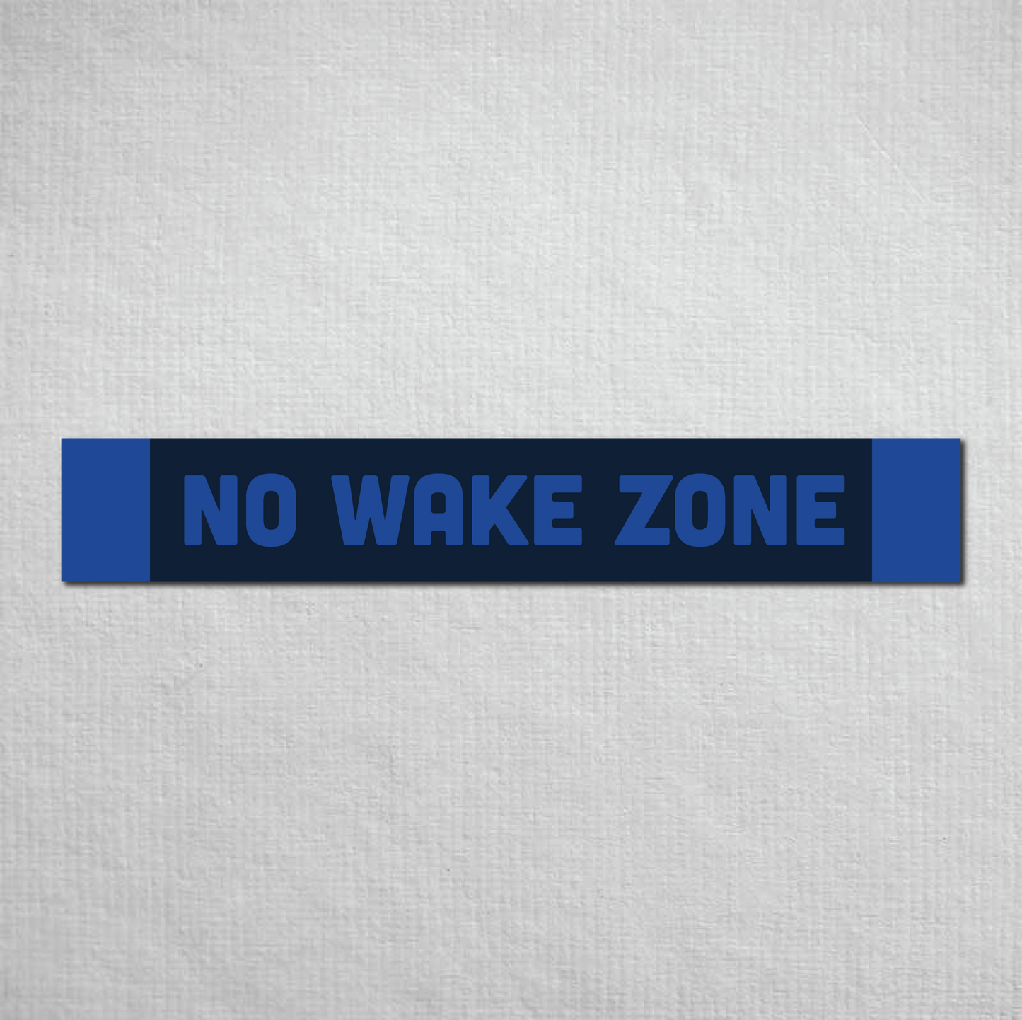 No Wake Zone Metal Sign