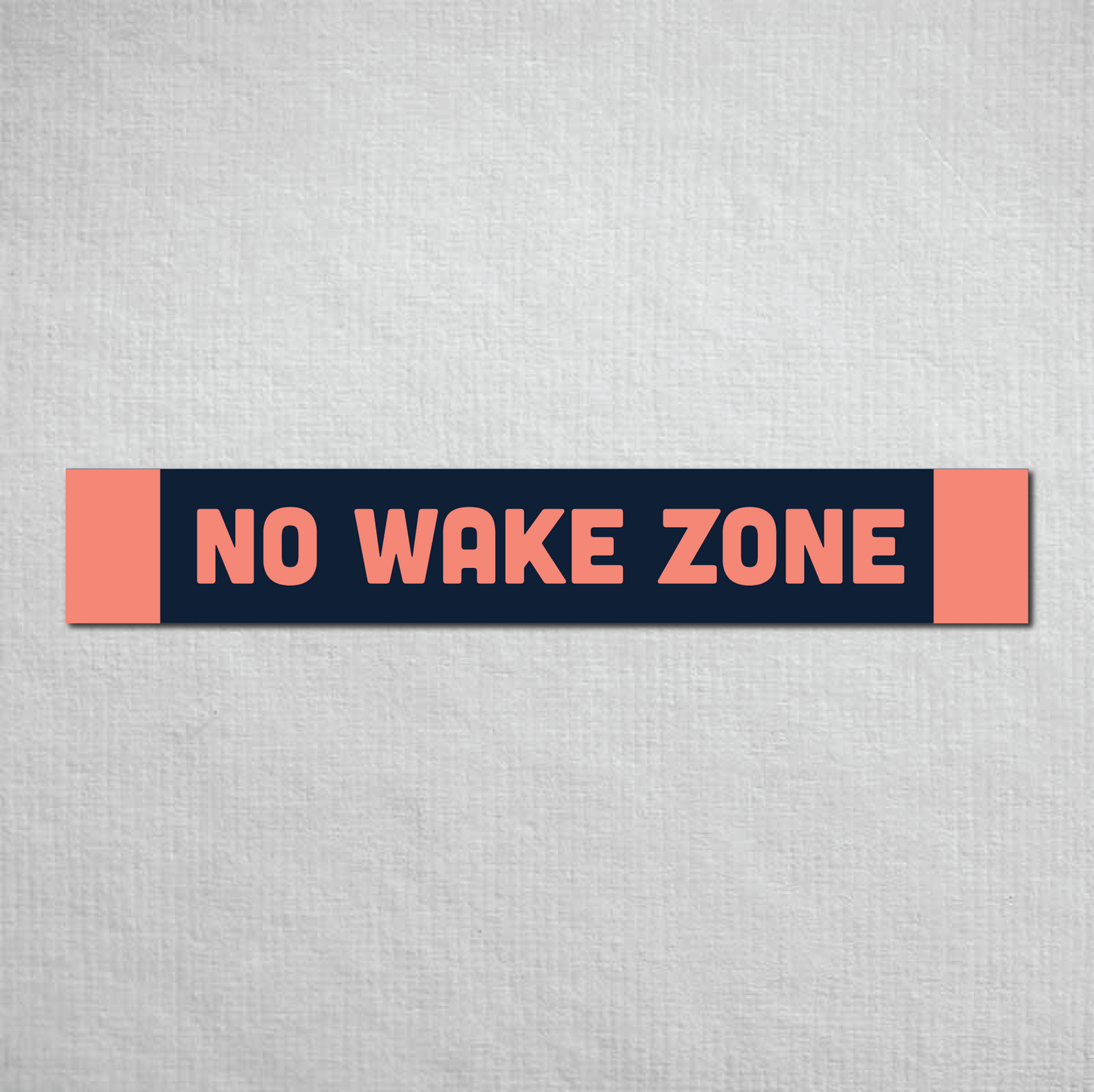 No Wake Zone Metal Sign