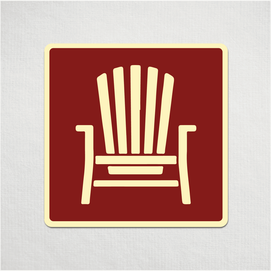 Mini Muskoka Chair Metal Sign - The Great Canadian CompanyMUSCHAIR-1