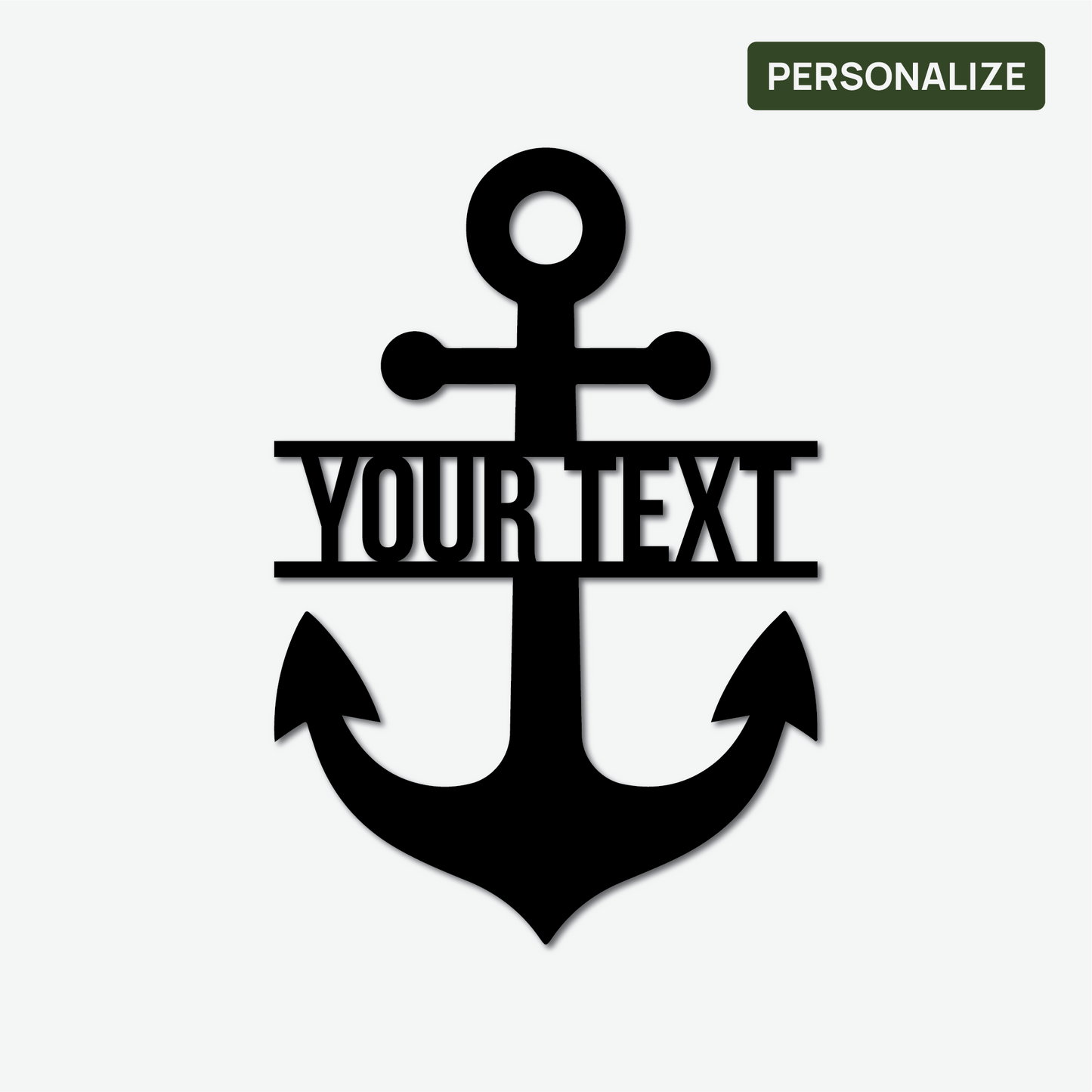Custom Anchor Metal Sign