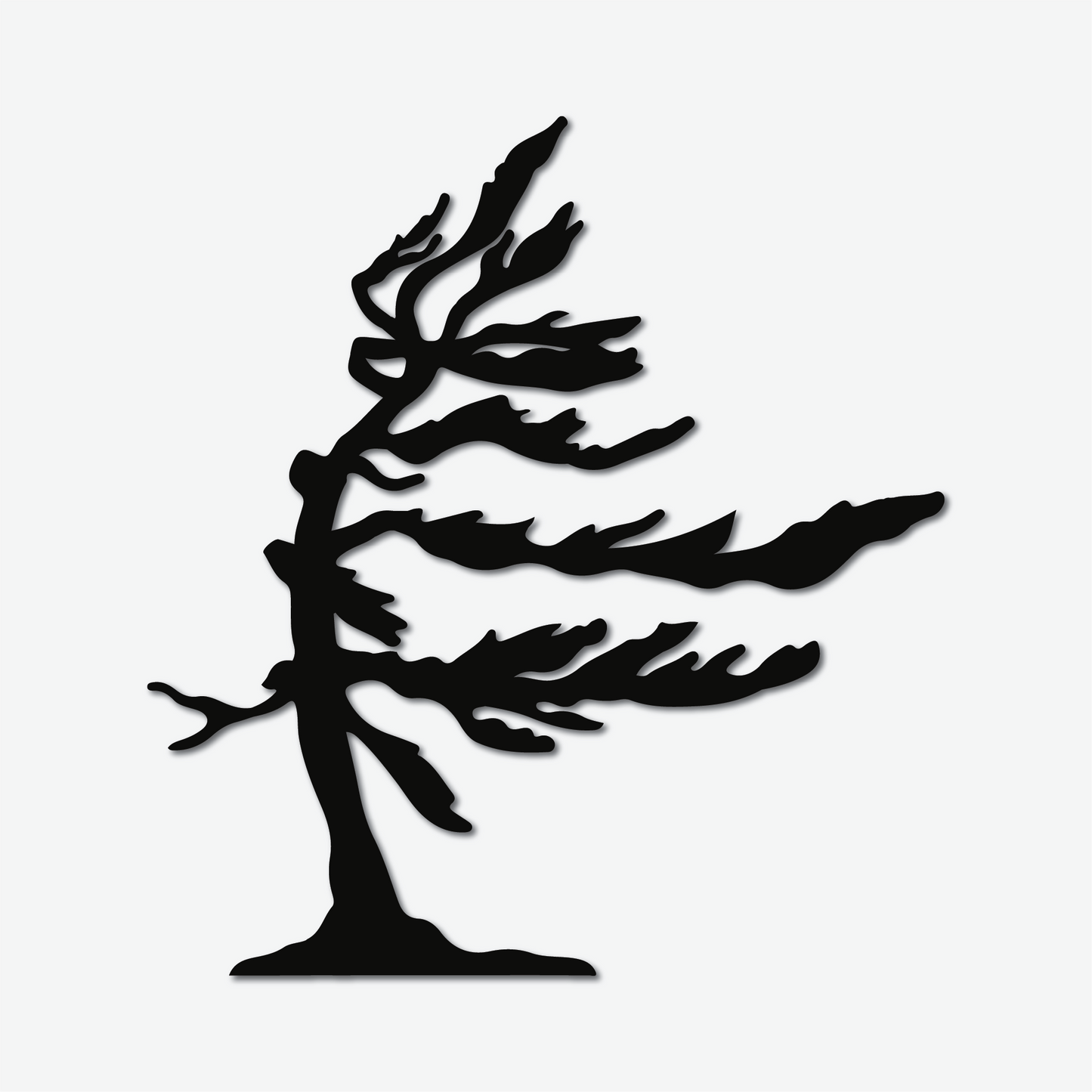 Windswept Pine Metal Sign