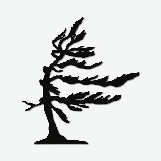 Windswept Pine Metal Sign
