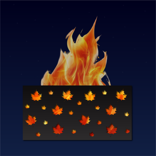 Maple Leaf Square Metal Firepit