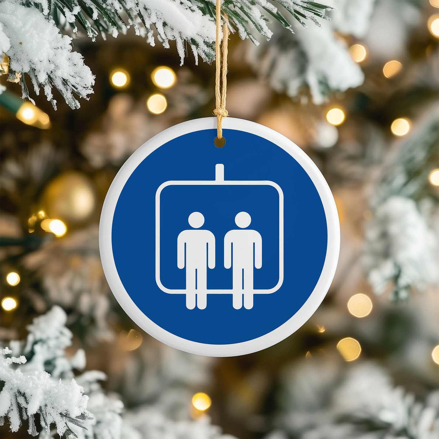 Chairlift Christmas Tree Ornament
