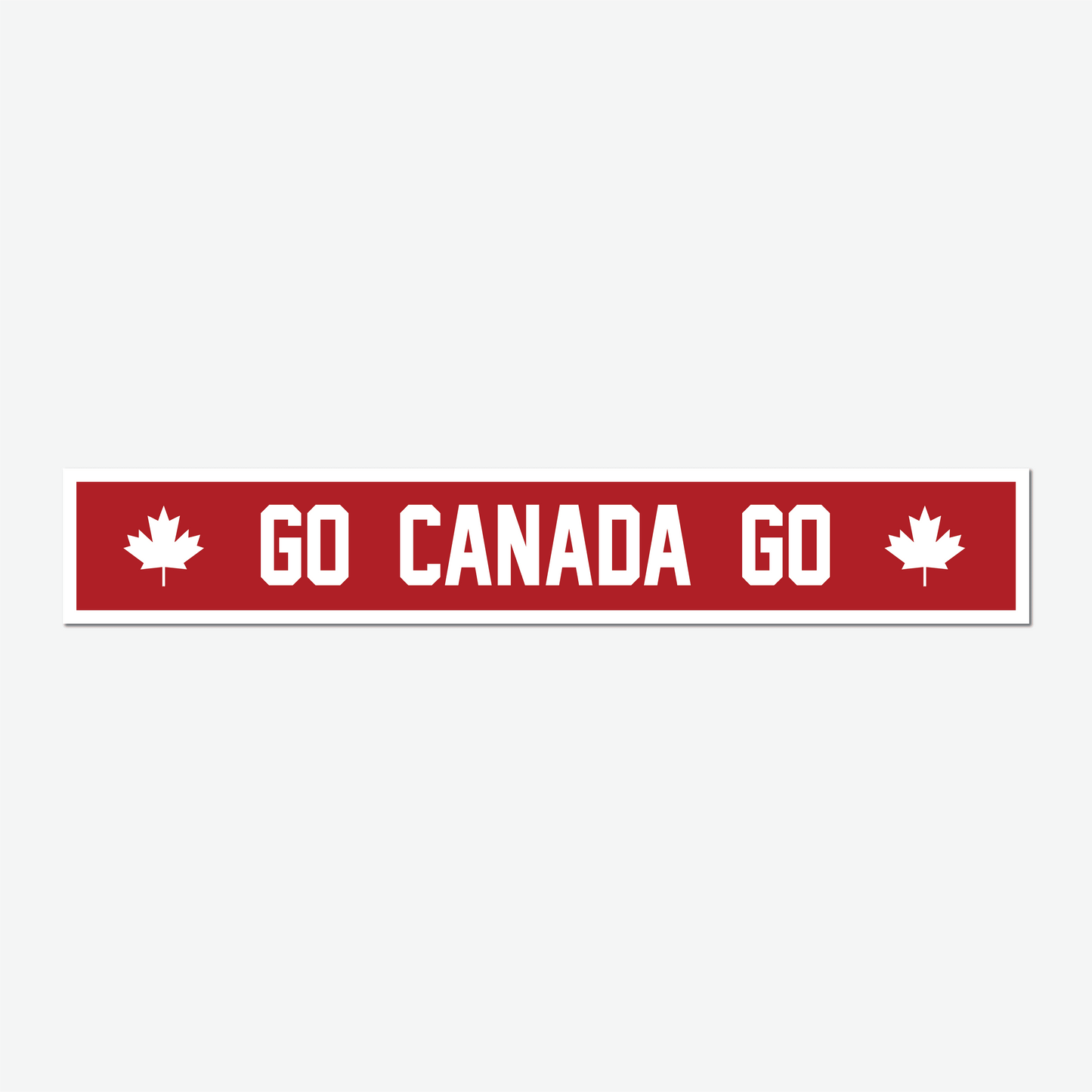 Panneau métallique « Allez Canada »