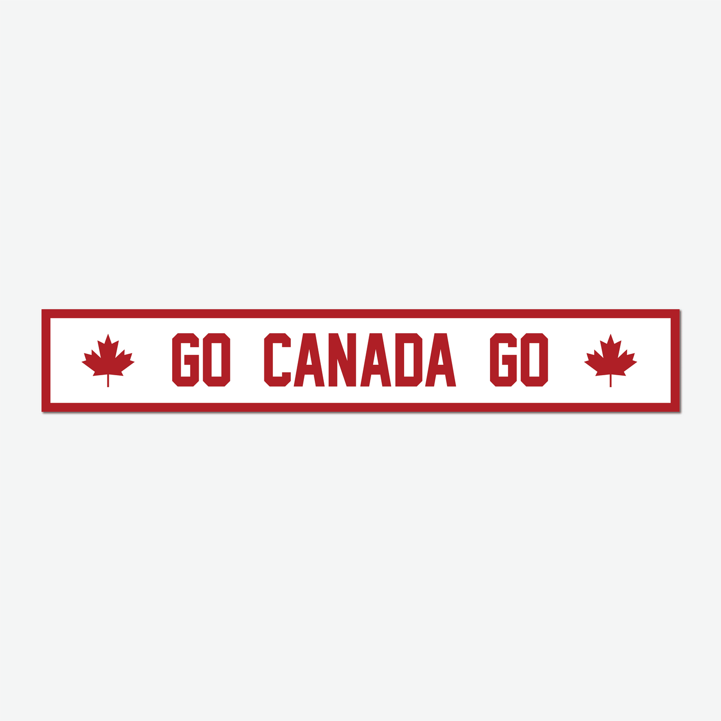 Panneau métallique « Allez Canada »