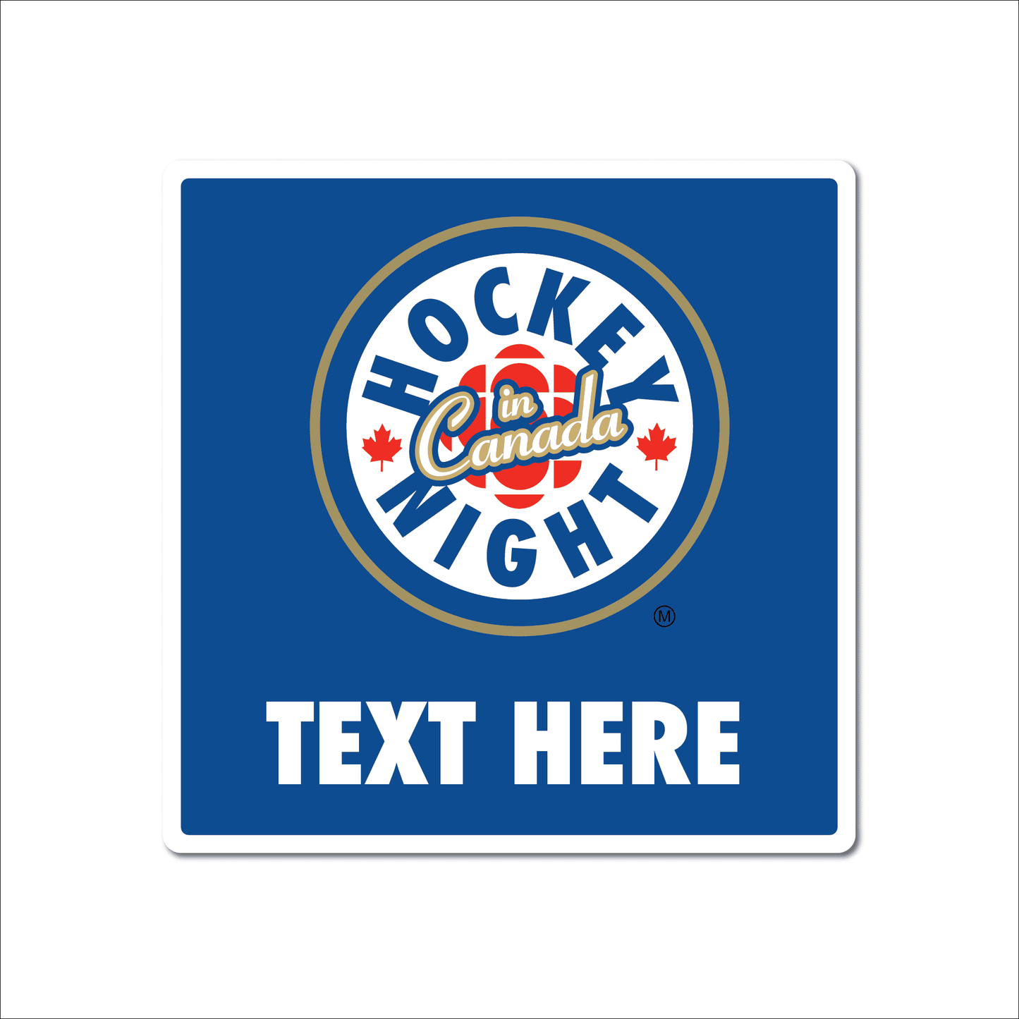 Hockey Night In Canada Mini Sign