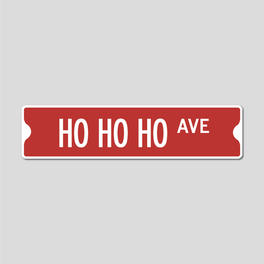 Panneau de Noël de l'avenue Ho Ho Ho