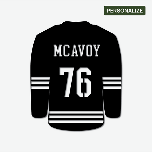 Custom Hockey Jersey Metal Sign