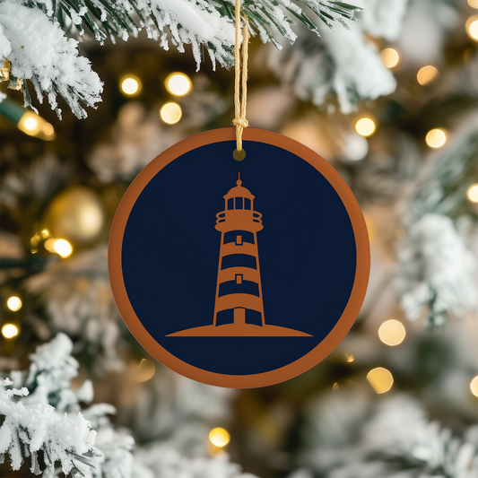 Décoration de sapin de Noël en forme de phare