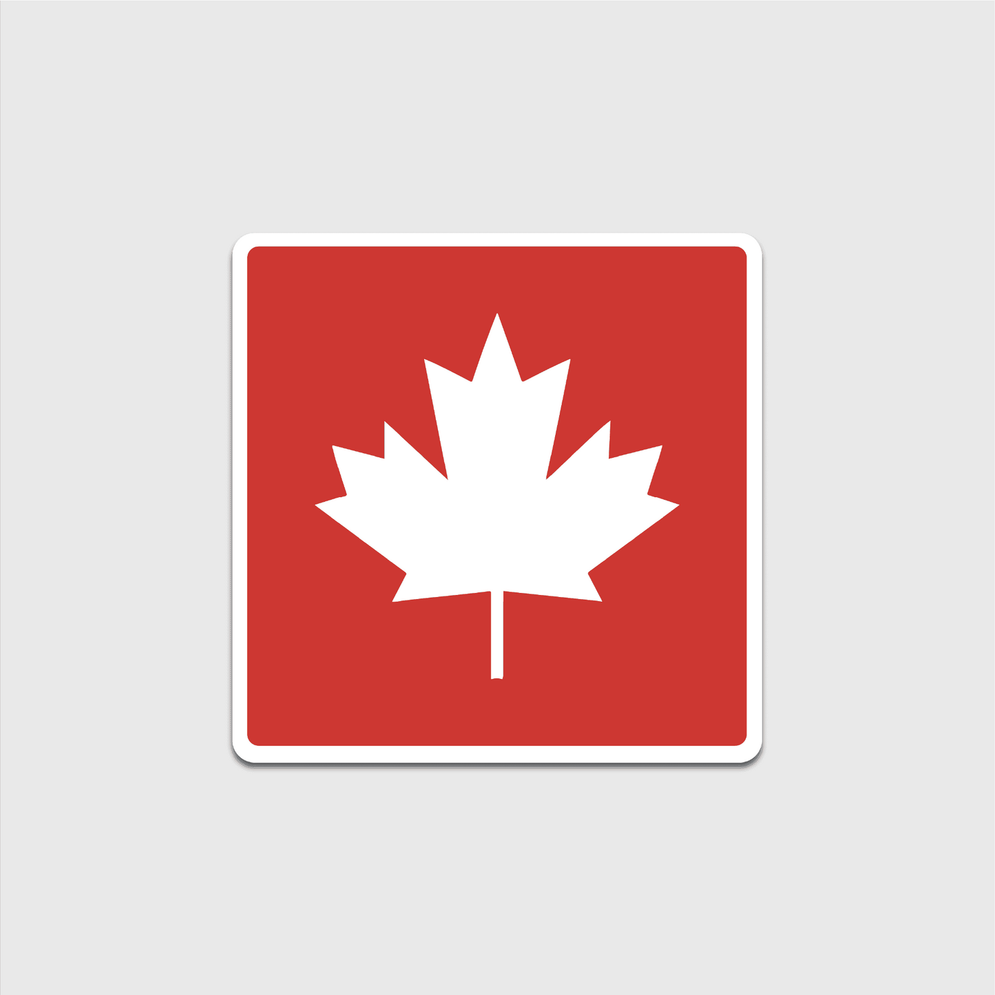 Autocollant circulaire « Fièrement canadien » 