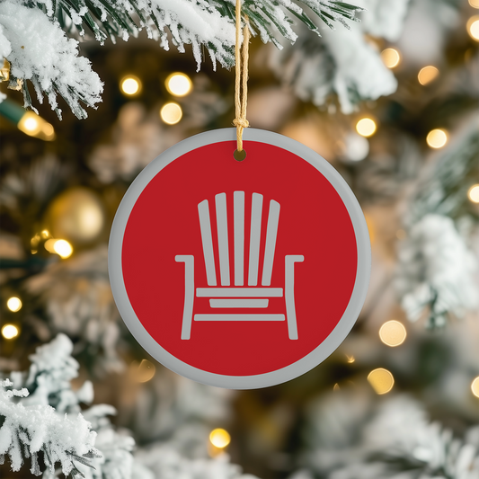 Décoration de sapin de Noël en forme de chaise Muskoka
