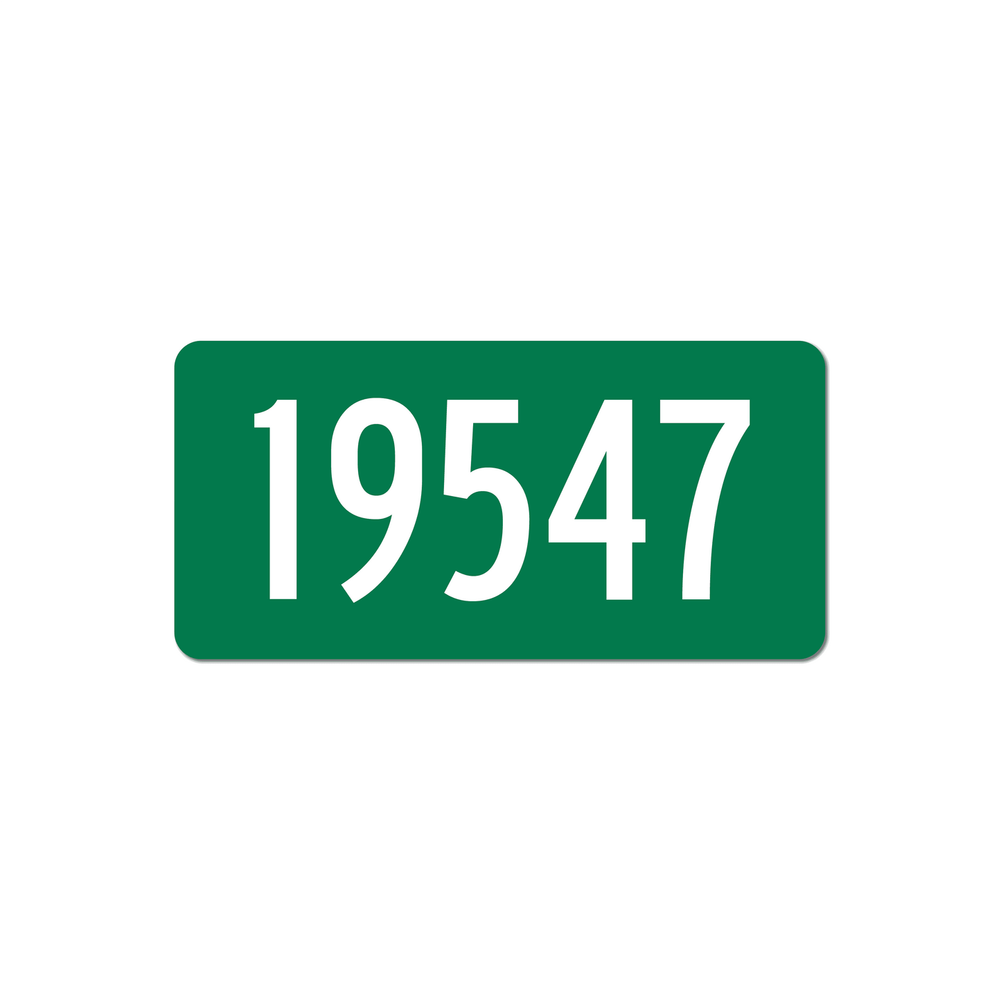 Numéro de rue réfléchissant personnalisé