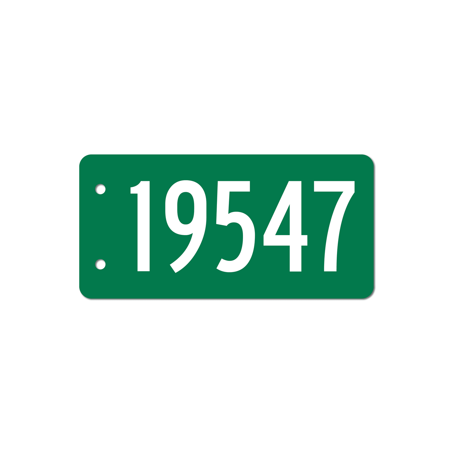 Numéro de rue réfléchissant personnalisé