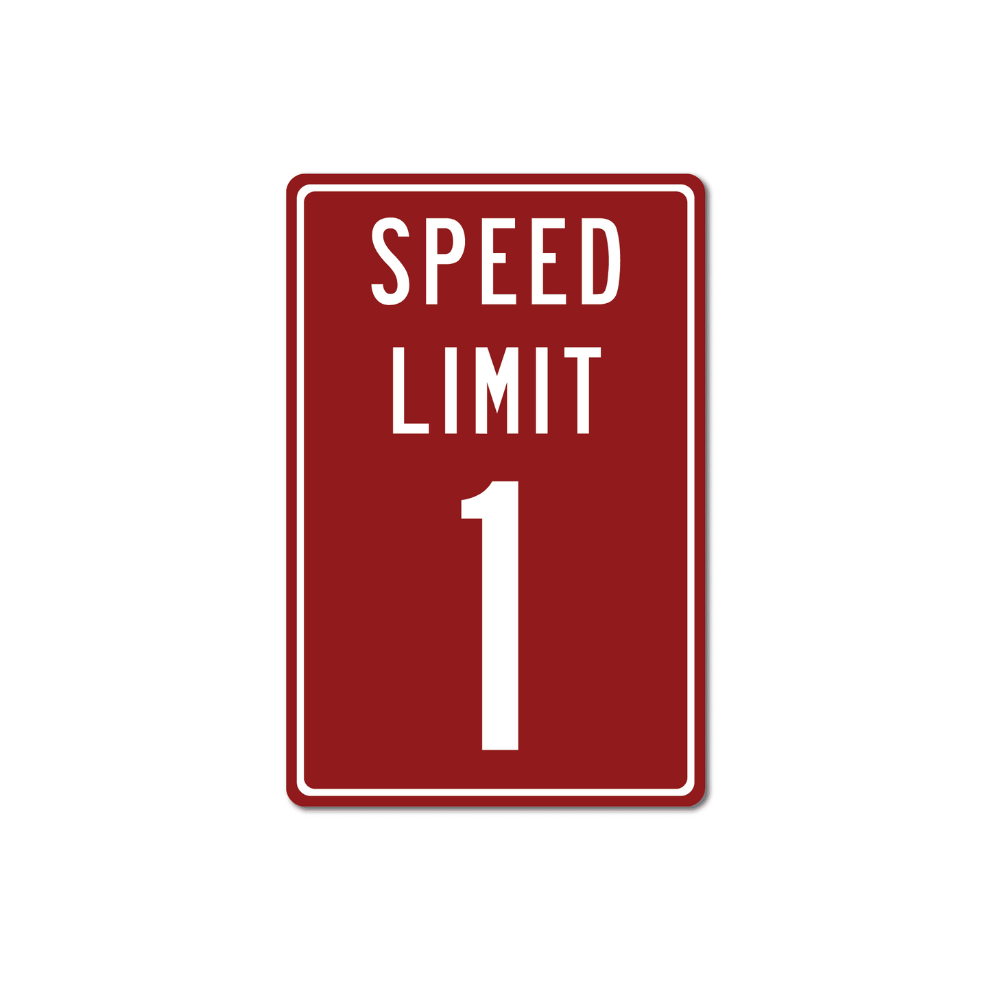 Speed Limit Personalized Metal Street Sign