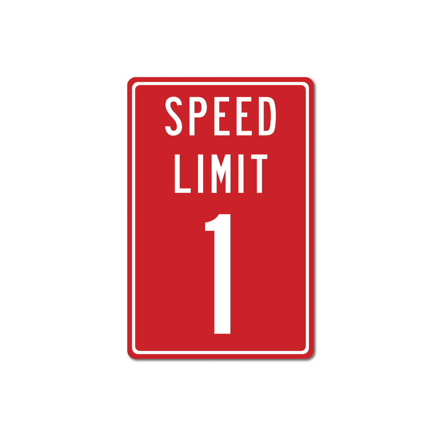 Speed Limit Personalized Metal Street Sign