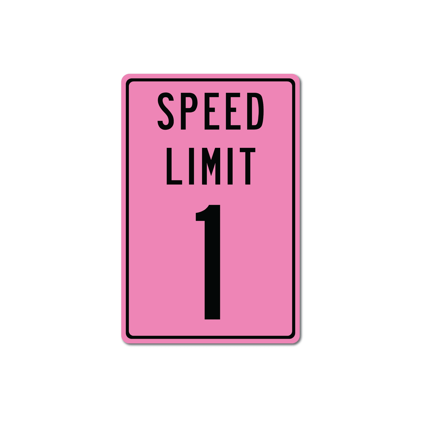 Speed Limit Personalized Metal Street Sign