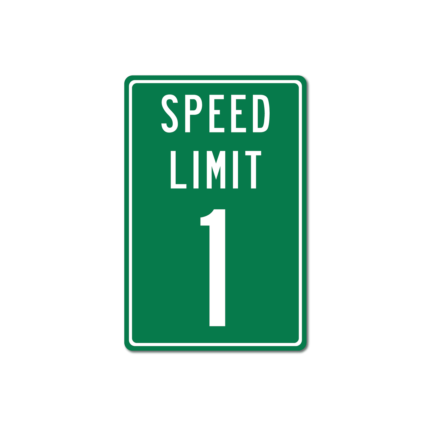 Speed Limit Personalized Metal Street Sign