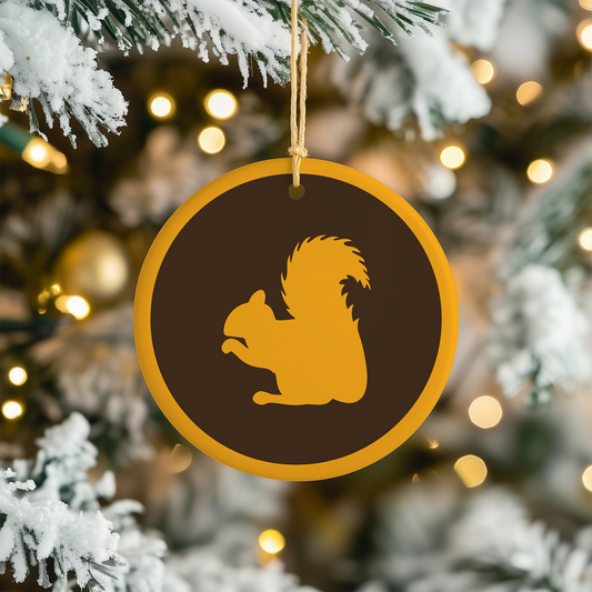 Décoration de sapin de Noël en forme d'écureuil